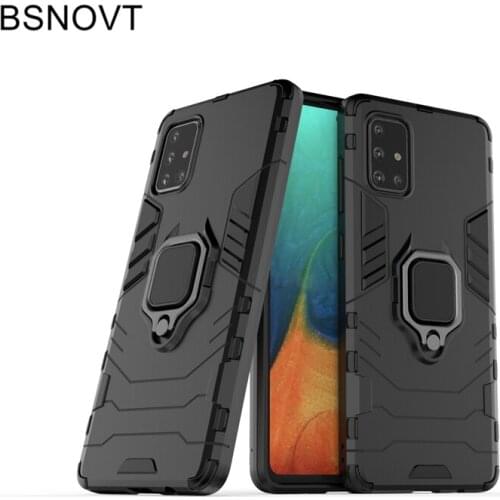 For Samsung Galaxy A71 Case Magnetic Phone Finger Ring Holder Anti-knock Case For Samsung Galaxy A71 Cover For Samsung A71 Case