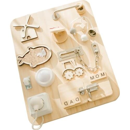 Wooden Toys Children Montessori Educational Toys Early Learning Numbers Unlock Sensory Toys Gifit Baby for 1 2 3 Years