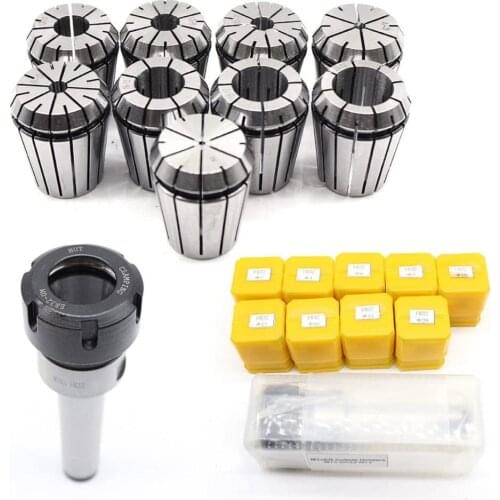 MT2 MT3 MT4 ER16 ER20 ER25 ER32 Morse Chuck Holder +9PCS ER Spring Clamps Collet For CNC Milling Lathe tool