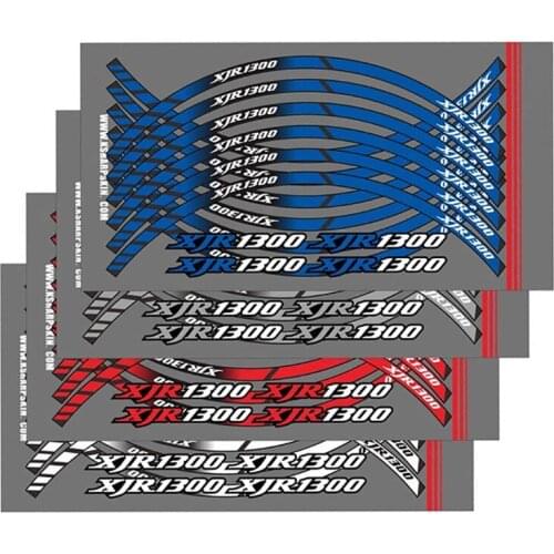 For YAMAHA XJR1300 XJR 1300 With logo xjr 1300 Motorcycle Styling Front and Rear Wheel Hub Reflective Sticke Decal Accessories