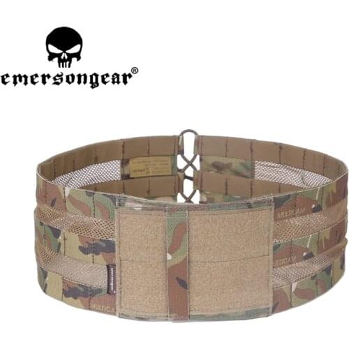 Emersongear Tactical Waist Belt Mesh Cummerbund Molle Loop Hoop For 419 420 Plate Carrier Airsoft Hunting Outdoor Activity