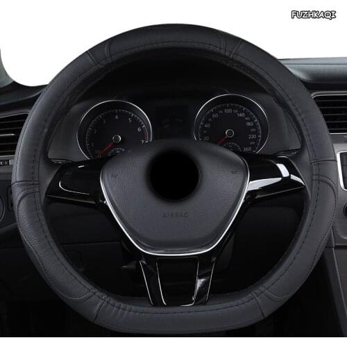 FUZHKAQI Leather Car Steering Wheel Cover For Subaru Forester Impreza Outback Legacy XV WRX STI BRZ Impreza Ascent