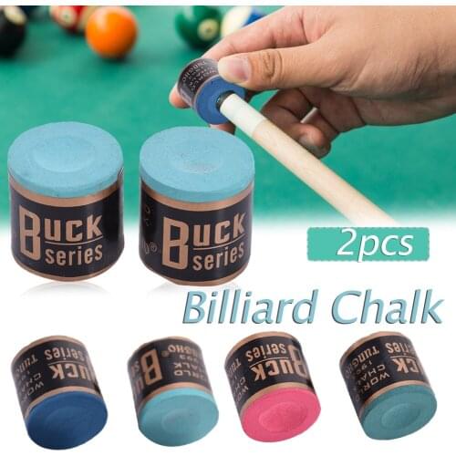 HOT 2pcs/set 4 Colors Billiard Chalks Pool Cue Stick Chalk Snooker Billiard Accessories Easy Powder Billiard Chalk Beneficial