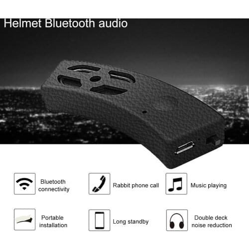 Mini Music Portable Motorcycle Accessories Bluetooth Speaker Audio Helmet Headset MP3 Hands Free Outdoor Sports Bicycle Stereo