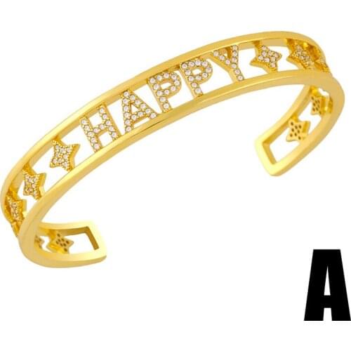 Fashion Diamond-Inset Bamboo Section INS Niche Design Personality Eye Palm Open Bracelet