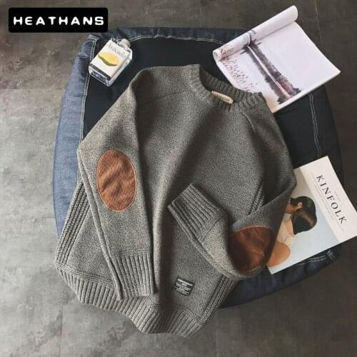 Mens Pullover Clothing Casual Fashion Sweater Men Warm Solid High-Quality Spring Autumn Long Sleeve Male Pullover Size M-5XL