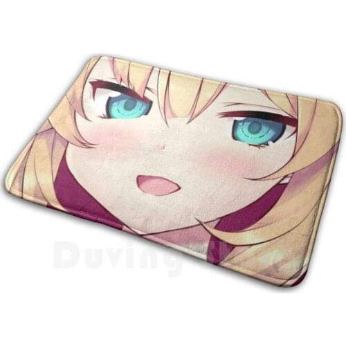 Haato Anime Iphone Case Soft Non-Slip Mat Rug Carpet Cushion Anime Vtuber Hololive Anime Girl Blonde Anime Cute Kawaii