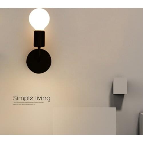 Wall Lamps Sconces Living Room Iron Restaurant Bedroom Decorative Wall Lights Lamparas Home Lighting Fixture