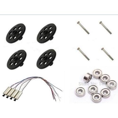 Upgrade Bearing engines motor Aluminum Shaft gear for Visuo XS809 XS809HW XS809W Foldable RC Quadcopter Drone spare parts