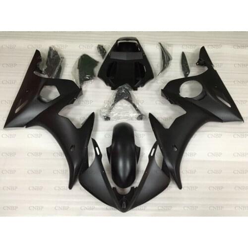 For YAMAHA YZFR6 2003 - 2005 Abs Fairing YZF600 R6 2004 Abs Fairing YZFR6 03 04 Matter Black Fairing