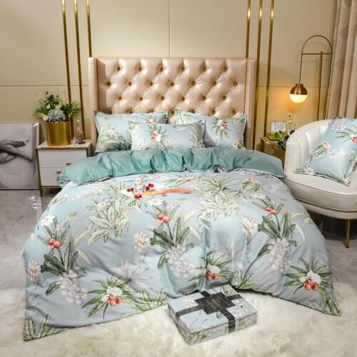 Wholesale Washed Tencel Four-piece Summer Duvet Cover and Bedding Delivery Wholesale Live Broadcast Docking