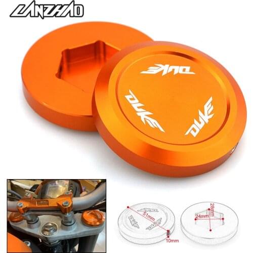 Pair Motorcycle CNC Aluminum Front Fork Suspension Top Cover Cap for KTM DUKE 125 200 250 390 690 990 1090 1190 1290 2013-2019