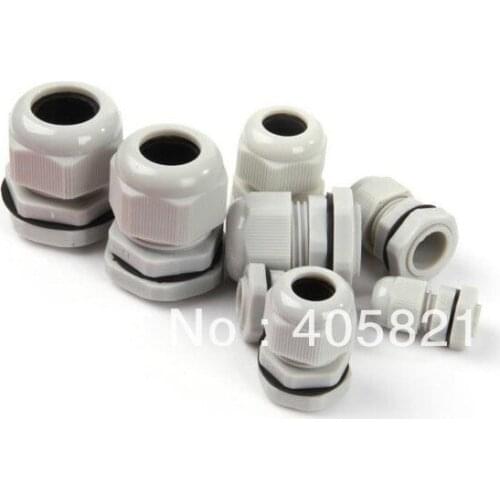 PG42 IP68 Light Grey Waterproof Nylon Cable Gland For 30-38mm Cable Range