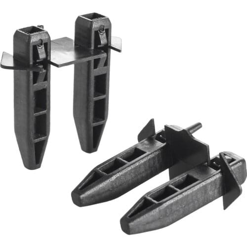 2pc Plastic Car Fastener Clips Car Trucks Retainer Clip Fit For Toyota RAV4 2001-05 Black Front Bumper Upper Panel Retainer Clip