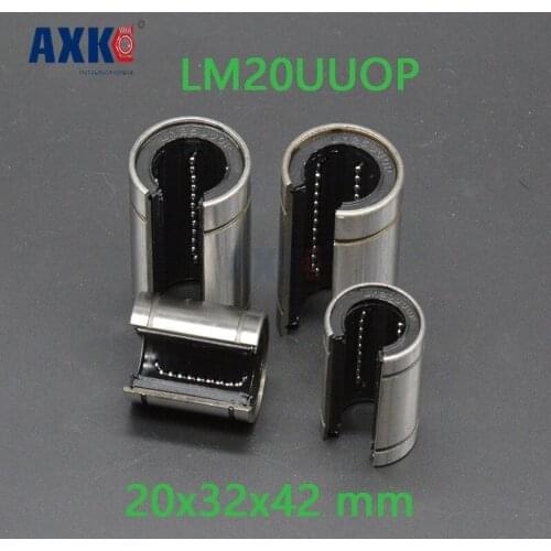 Axk 2pcs Lm20uuop 20mm Linear Bearings Open Type Lm20op Free Shipping 20x32x42 Mm