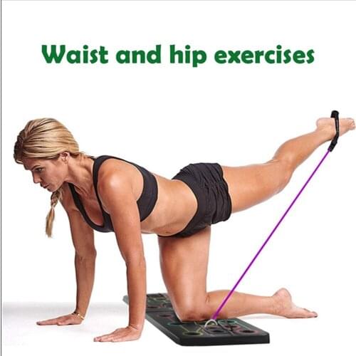 Push-Up Stands For GYM Body Training Push-Up with Instruction Print Body Building Fitness Exercise Tools