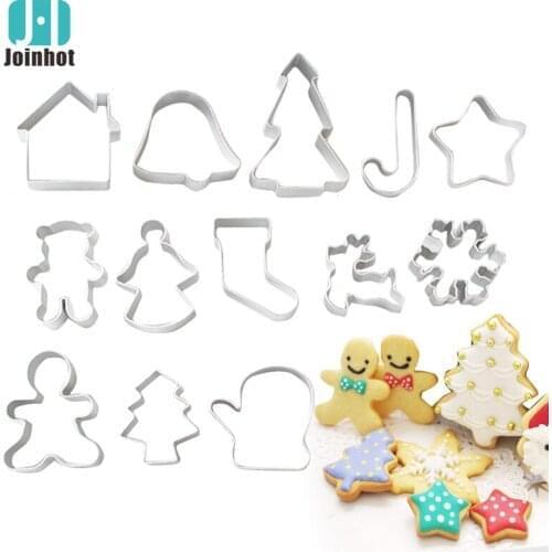 Christmas series aluminium alloy cookie mold Biscuit Pastry mold Cookies Christmas tree snow angel apple Cutter
