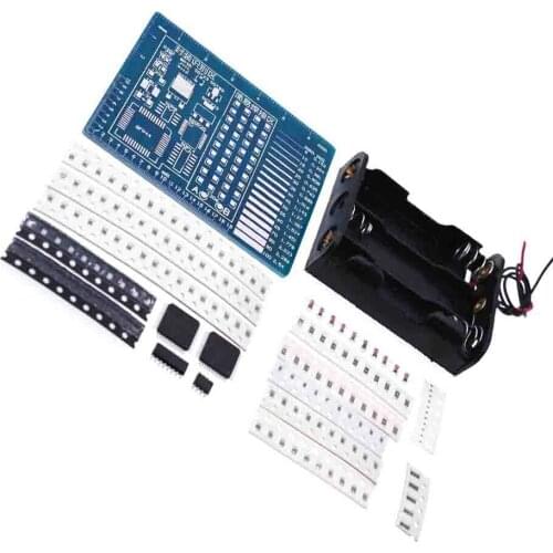 SMT SMD Component Welding Practice Board Soldering DIY Kit Resitor Diode Transistor By start Learning Electronic