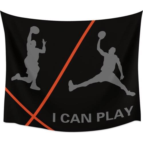Sports Basketball Wall Tapestry Home Wall Decor Bedroom Tapestry Tapestry Wall Hanging Yoga Mat Picnic Mat