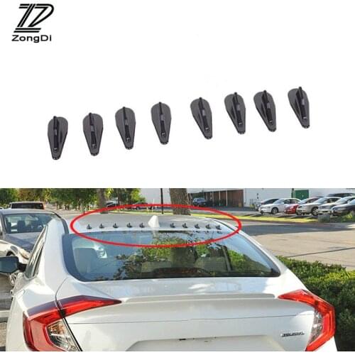 ZD 10Pcs Car Roof Shark Fins Spoiler Wing for Fiat 500 Opel Insignia Suzuki Swift Sx4 Hyundai Ix35 Creta Ix25 Nissan Juke 2017