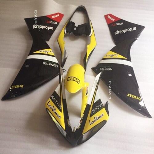 Yellow & black Kit For Yamaha Fairing YZF R1 2009 2010 2011 YZF-R1 09-10-11 Fairing Injection molding