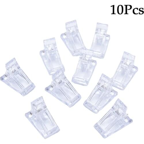 1/5/10pcs Nail Tips Clip Transparent Finger Building Gel Extension Nails Art Manicure Tool