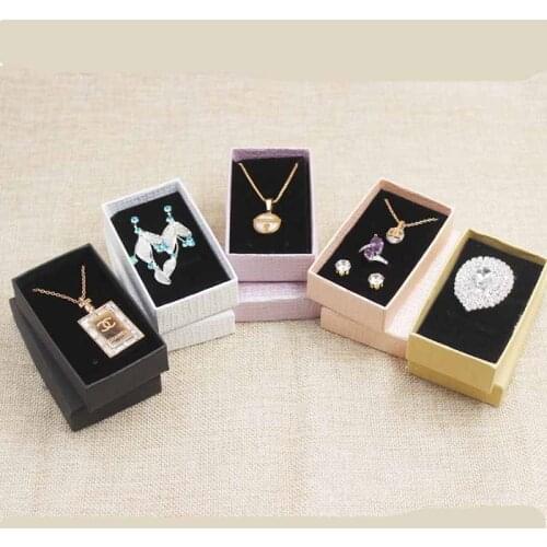 1lot=24pcs multi color jewelry box .Blank jewelry set diaplay box .Cardboard jewelry charm/bracelet /ring/necklace/earring box