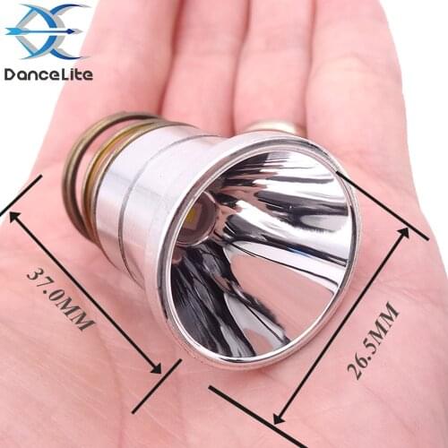 1PC 26.5m XP-L Hi V3 6500K Cold White LED Module Flashlight Head Parts Aluminum Reflector Copper Base