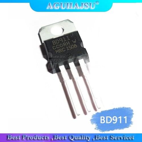 10pcs/lot BD911 15A/100V in-line TO-220 Darlington transistor