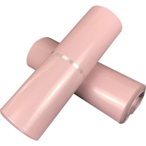 100pcs Light Pink Poly Mailer Self Adhesive Post Mailing Package Mailer Glue Seal Postal Bag Gift Bags Courier Storage Bags