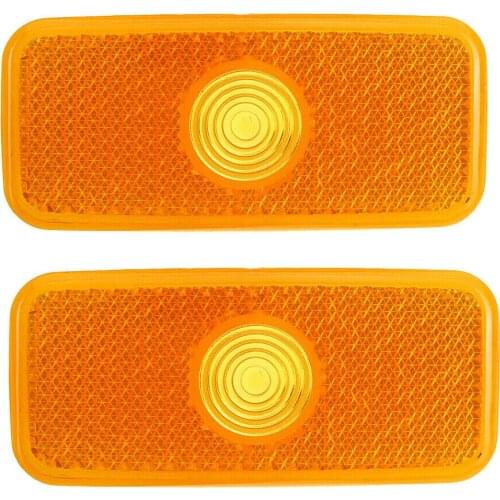 2x FOR FORD TRANSIT MK6 MK7 00-2014 Side Marker Light Amber Lamp Reflector Lens