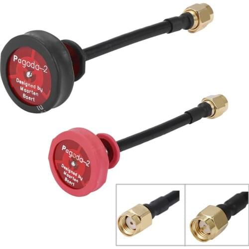 2pcs Pagoda 2 pagoda-2 5.8GHz FPV Antenna SMA & RP-SMA Plug Connector for RC FPV Racing Drone Quadcopter