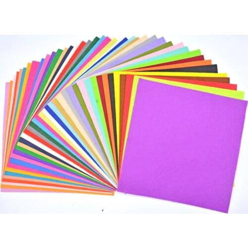 40pcs/set Handmade Felt Fabric Flowers DIY Craft Feltro Para Artesanato For Dolls Fieltro Felting Wool 30x30cm/15x15cm