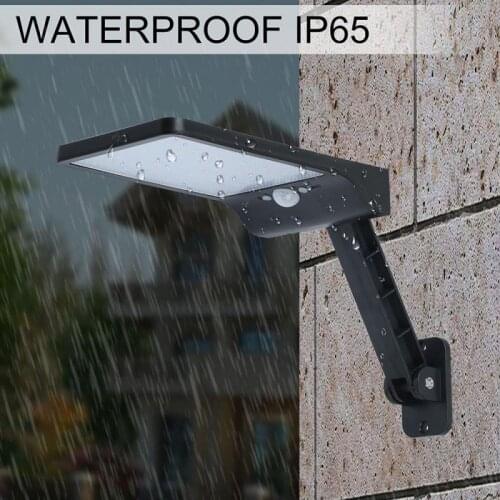 48 LED Remote Control Solar Light PIR Motion Sensor IP65 Outdoor Wall Lamp Solar Powered Garden Lamp Fence Yard Street Light Hot