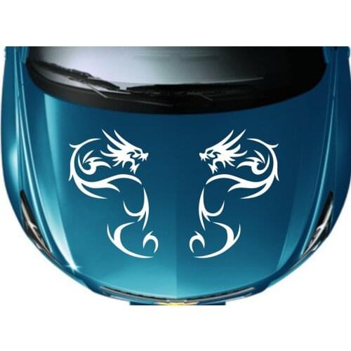 Car decals Dragon Stripe Racing Tribal 15''x 24'' Vinyl Graphics Hood stickers CG286