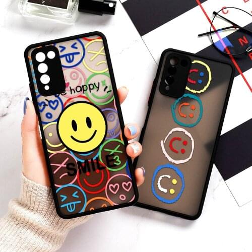 For OPPO Realme C25 Case For OPPO A52 A72 A94 A92 A15 Cute Funny Smile Soft Phone Cover Realme C25 Narzo 20 C12 C15 7i C12 C11