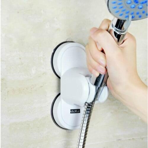 Shower Head Holder Super Strong Vacuum Suction Cup Hand Held Shower Bracket Reusable Waterproof Heavy Duty Wall Mount