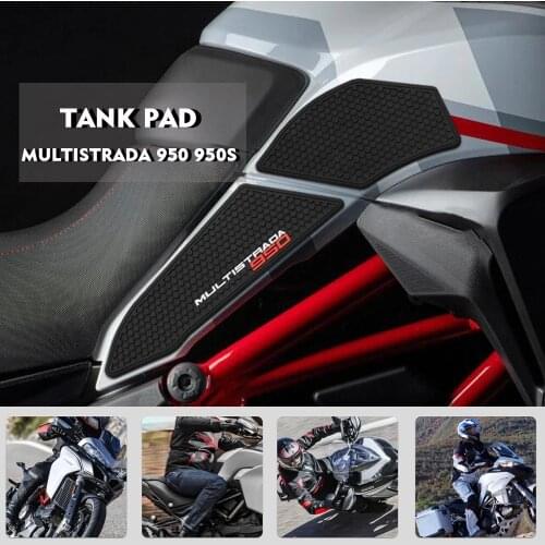 For DUCATI MULTISTRADA 950 950S Knee Pad Tank Pad 2019 2020 2021 Motorcycle Anti Slip Fuel Tank pad Side Stickers