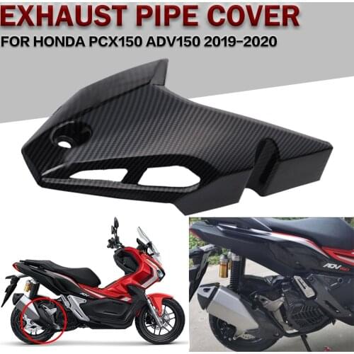 For HONDA ADV150 ADV 150 2019-2020 Motorcycle Exhaust Muffler Pipe Heat Shield Cover Guard Anti-Scalding Cover Protection Shell