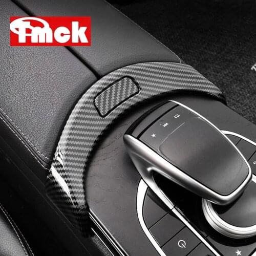 For Mercedes Benz C GLC Class W205 X253 2015-2020 Car Accessories Central Armrest Box Switch Button Cover Trim Decoration Frame