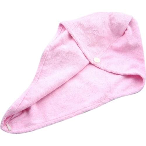 Womens Girls Ladys Magic Quick Dry Bath Hair Drying Towel Head Wrap Hat Makeup Cosmetics Cap Bathing Tool