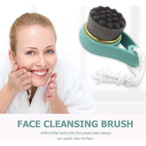 Electric Facial Cleansing Massage Brush Manual Skin-friendly Facial Cleansing Brush Practical Soft Short Blackhead Brush