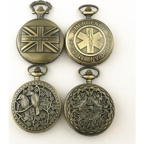 FANTASY UNIVERSE Freeshipping wholesale 20PC a lot pocket Watch necklace HRBBBB30
