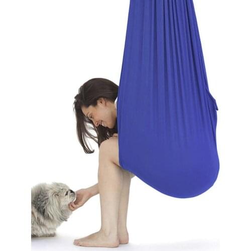 100*280CM Indoor Therapy Swing Sensory Therapy Elastic Swing Great For Autism Therapy Hanging Hammock Chair Swing For Kids Adult