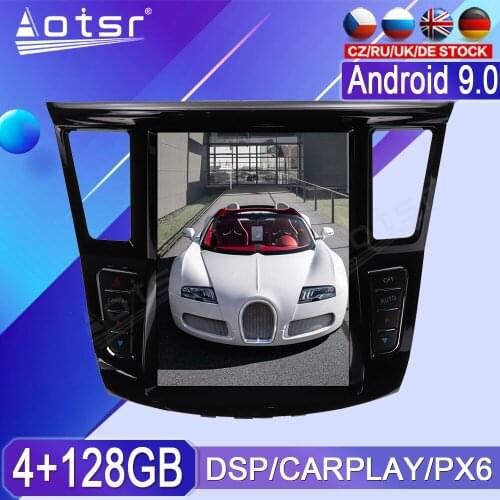 4+128GB For Infiniti QX60 JX35 Android Radio tape recorder 2012-2019 Car Multimedia Player Stereo head unit PX6 Tesla Navigation