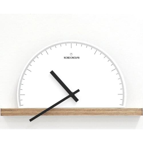 Fashion art semicircular office wall clock Idyllic literary life will Christmas home decoration clock