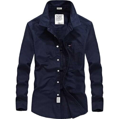 Spring Autumn Mens Casual Shirts Long Sleeve Cotton Shirt Korean Solid Color Office Business Shirts Slim Fit Men Clothing