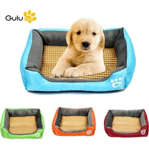 Summer Cooling S-L Comfortable Pet Dog Bed Soft Puppy Cat House Sleeping Waterproof For Small Medium Large Size Pet