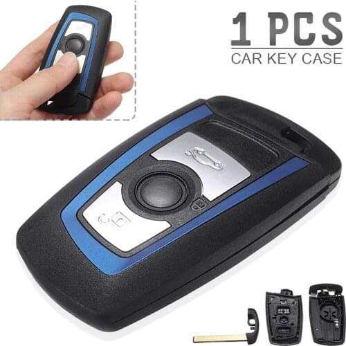 For BMW 1 2 3 4 SERIES F20 F22 F30 F31 F32 1pc Car Auto 3 Button Remote Key Fob Case Uncut Blade Key DIY Repair Accessories