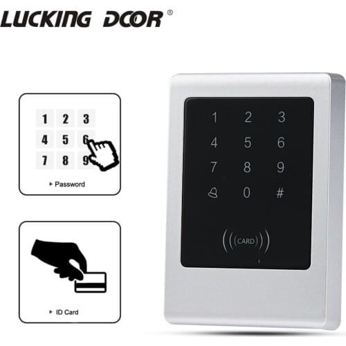 Waterproof 125KHz RFID Access Control Touch Metal Smart Keyless Lock Card Reader Electronic keypad Code Door Lock